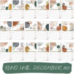 Aesthetic Wall Calendar in Abstract Art Design - Runs Until December 2023 - The Perfect Monthly Calendar for Easy Planning - Incl. 2022 - Image 6